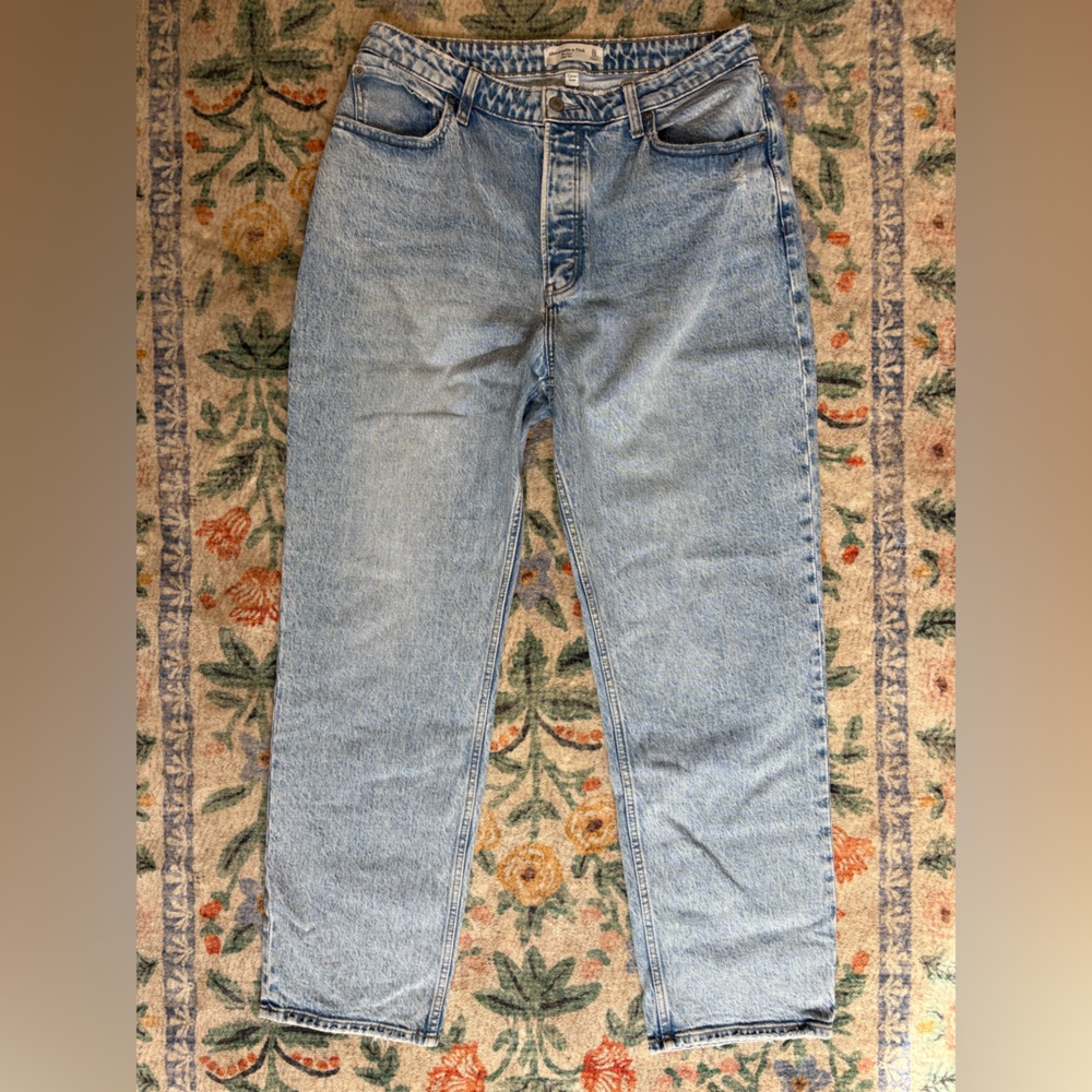 Abercrombie & Fitch Light Blue Straight Leg Jeans